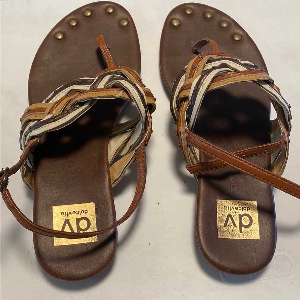 DV by Dolce Vita Brown Strappy Sandals